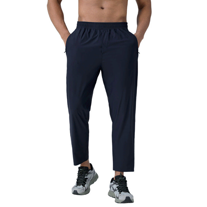OEM High Vintage Lightweight Cotton Running Training Tight-Fitting Mouth Sweatpants Casual Quick-Drying Men's Casual Trousers