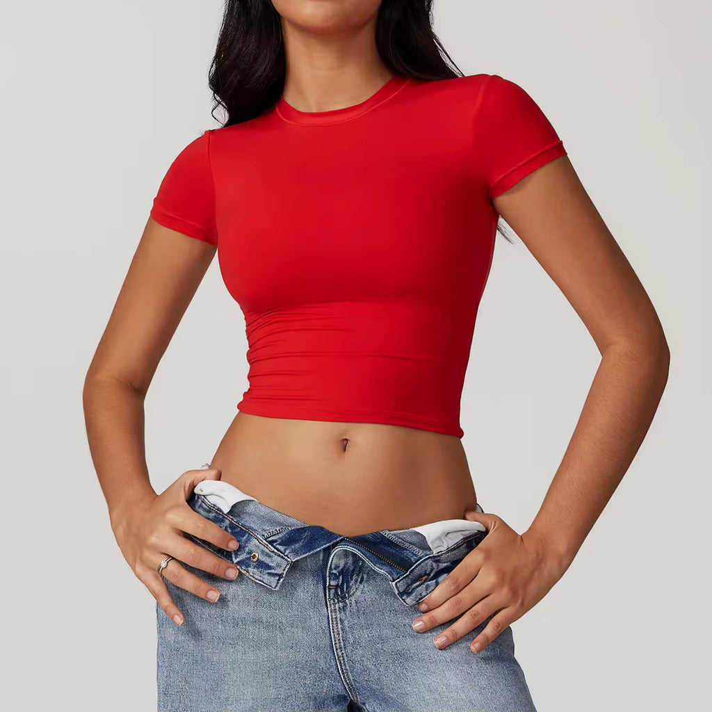 Slim Fit Crop Tee