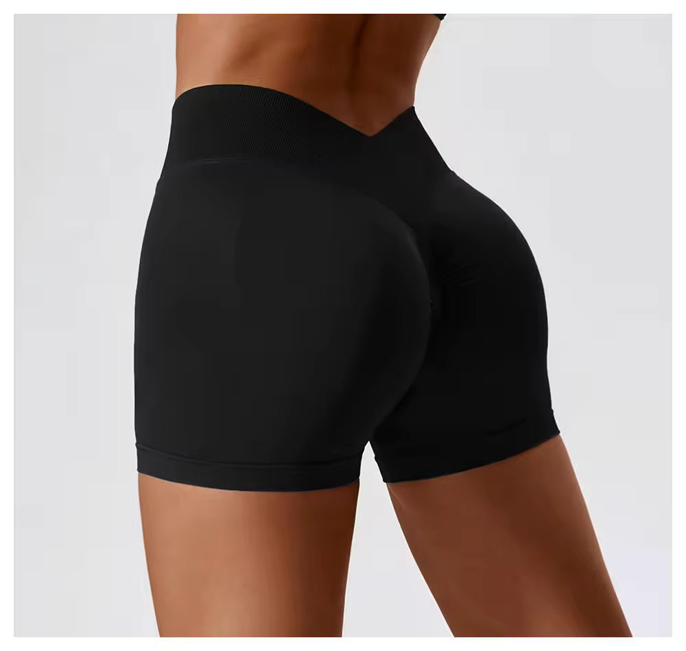 Scrunch High Waist Sports Shorts