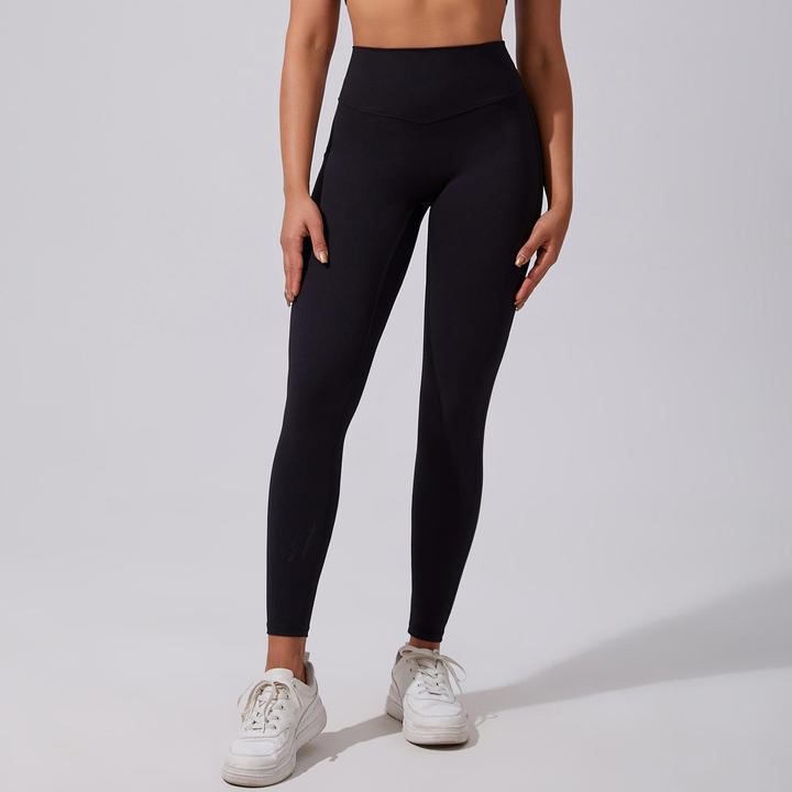 JY 2026 Women's High Waist Peach Hip Yoga Trousers Spandex/Nylon Scrunch Butt Seamless Breathable Quick-Drying Fitness Leggings