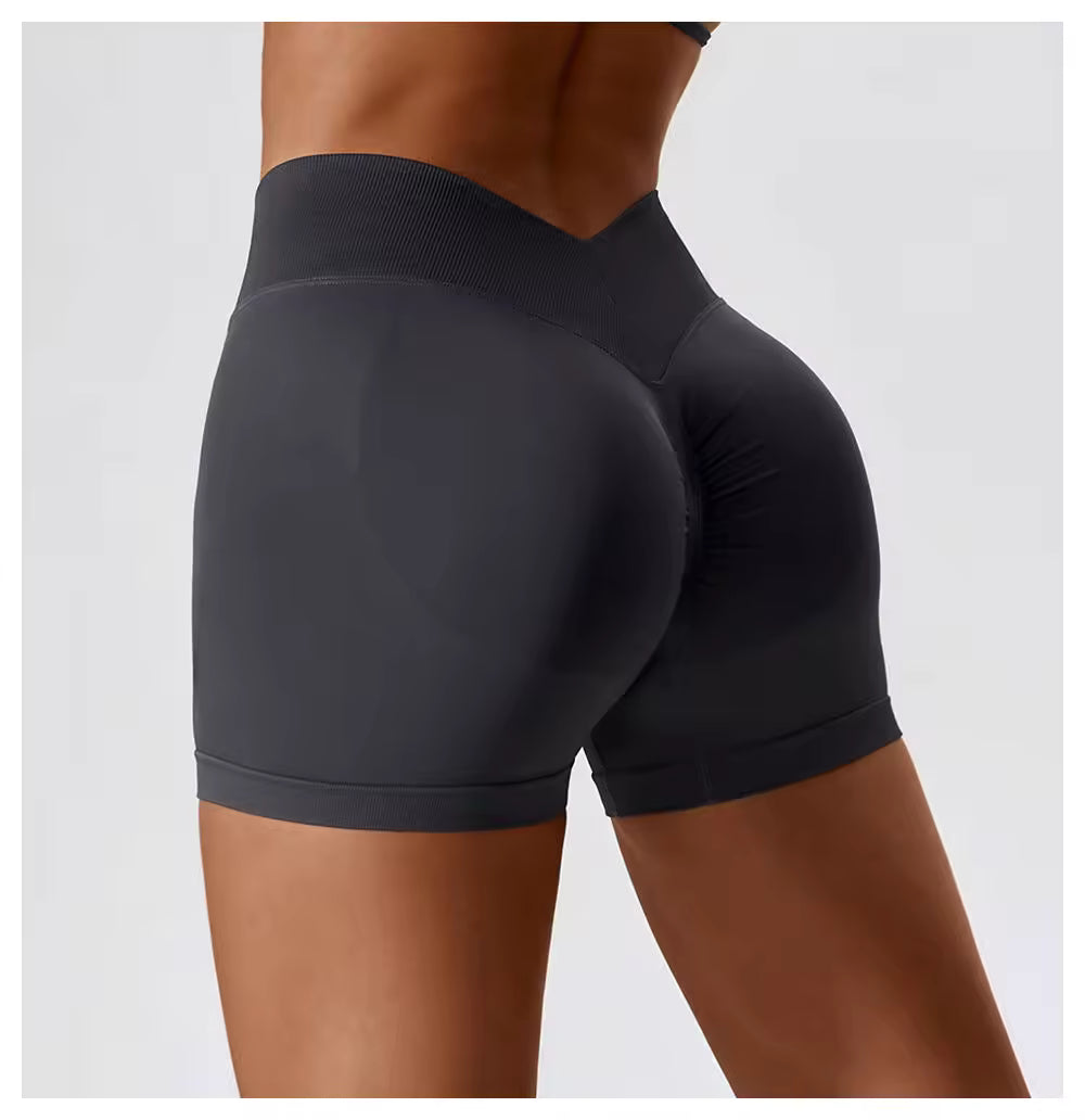 Scrunch High Waist Sports Shorts
