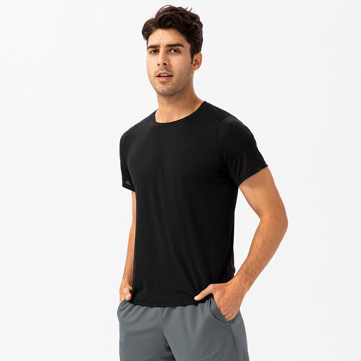 Men's Quick Dry Fitness Tees Bodybuilding Tops Muscle Fit Gym Train Compression Top Mens Skin Tight T-shirt