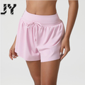 JY Newest Loose Casual Women's Spring Quick-drying Sports Yoga Shorts Drawstring High-waisted Running Dance Gym Shorts for Women