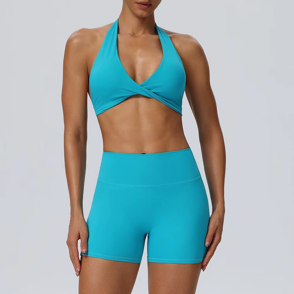 V-Neck Shorts Set