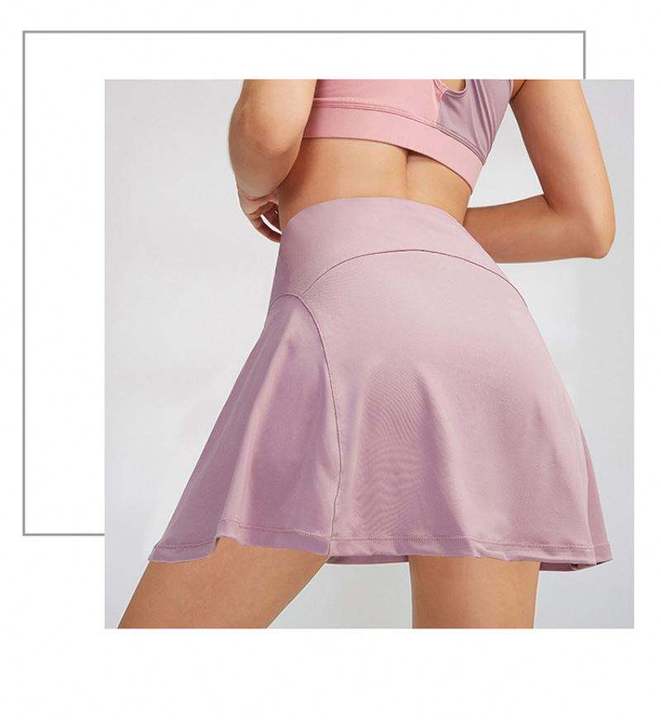 JY New Style Hot Selling Women's Hot Sale Women's Custom Pleated Tennis Skort High Elastic Stretchy Sports Clothing Tennis Wear