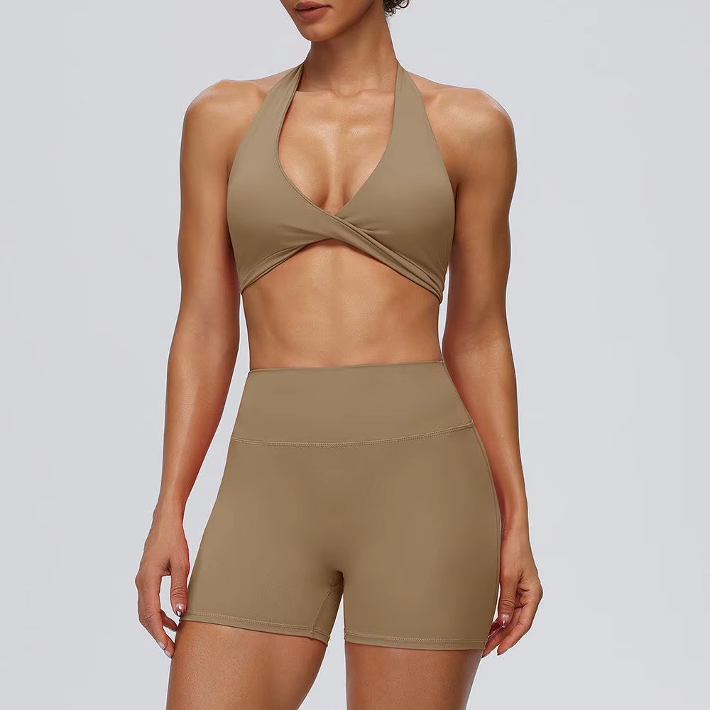 V-Neck Shorts Set