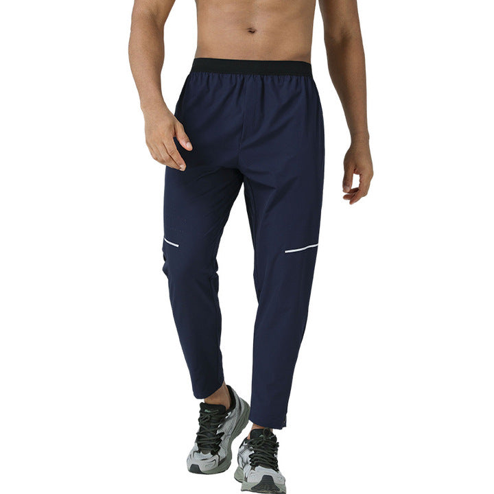 3XL Wholesale Lu's Mens Sporty Running Pants Quick-Dry men clothes Breathable Elastic Anti-Static Outdoor Fitness joggers Pants