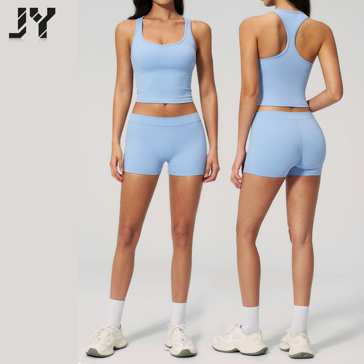 Joyyoung High Quality Gym Wear Short Sets Workout Sport Clothes New Design Activewear Set 2 Piece Gym Fitness Sets for Women