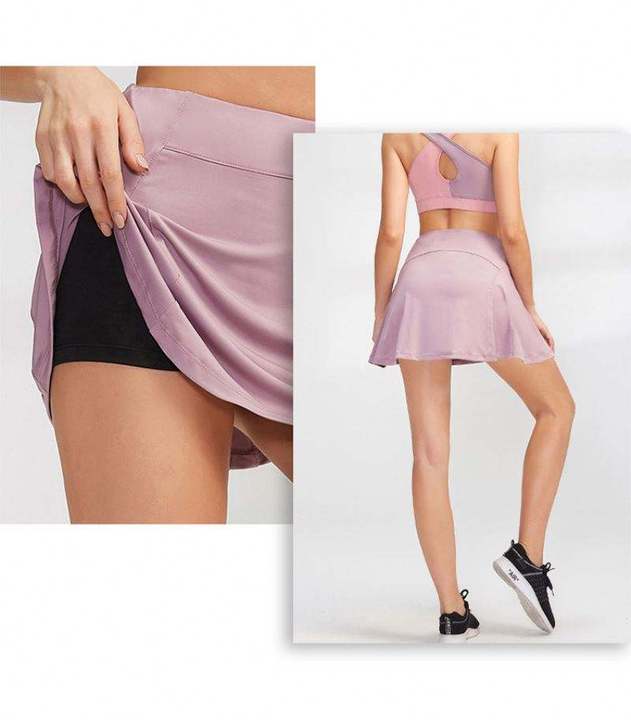 JY New Style Hot Selling Women's Hot Sale Women's Custom Pleated Tennis Skort High Elastic Stretchy Sports Clothing Tennis Wear