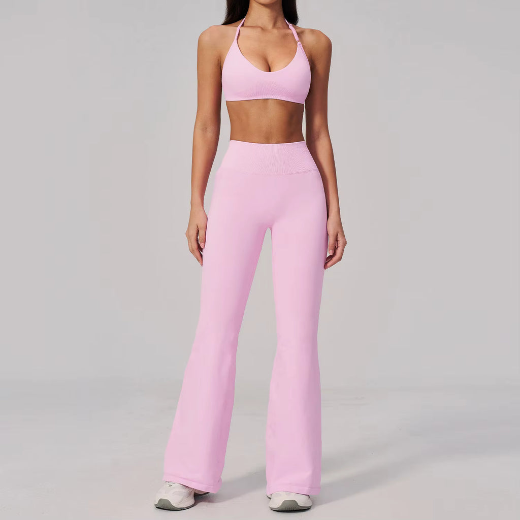 Halter Flare Pants Set