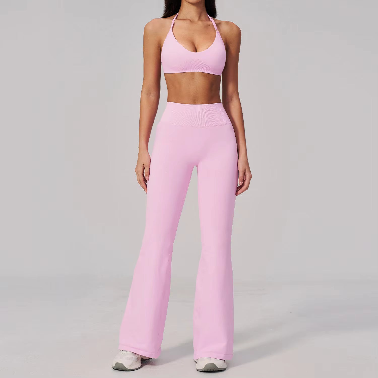 Halter Flare Pants Set