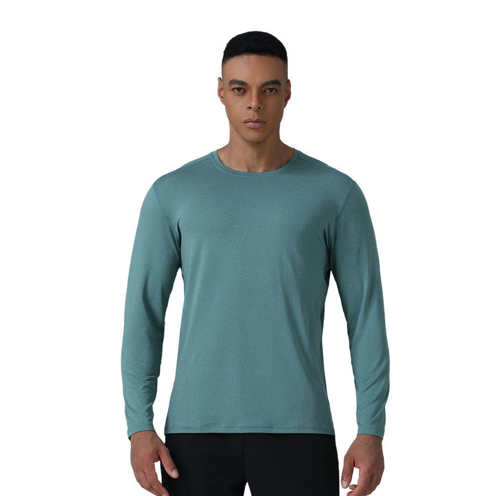 Quick-Dry Long Sleeve Gym & Running Top Sporty Stretch Jersey 300 Grams Breathable Moisture-Wicking for Hiking Blank Design