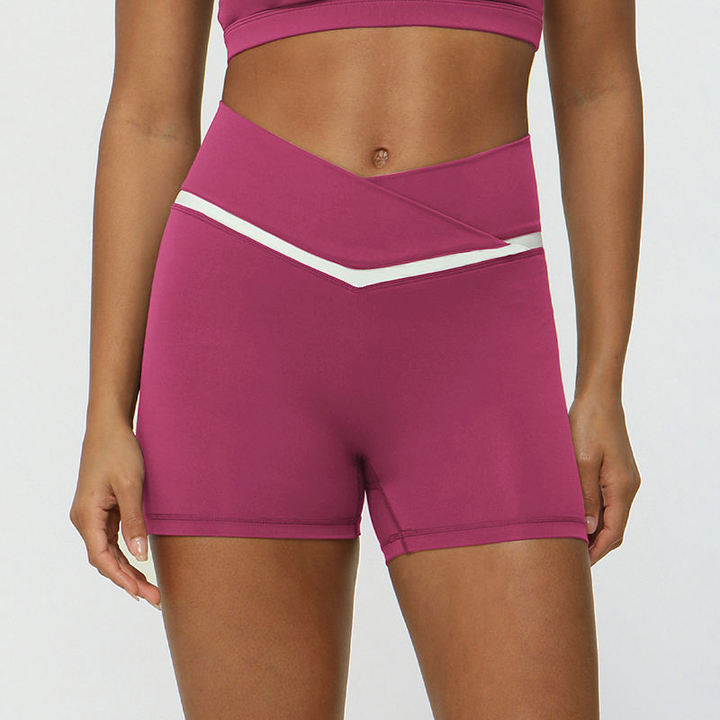 JY Newest Arrival High Quality V Shaped Quick-Drying Butt Lift Tummy Control Running Gym Yoga Fitness Women Yoga Sports Shorts