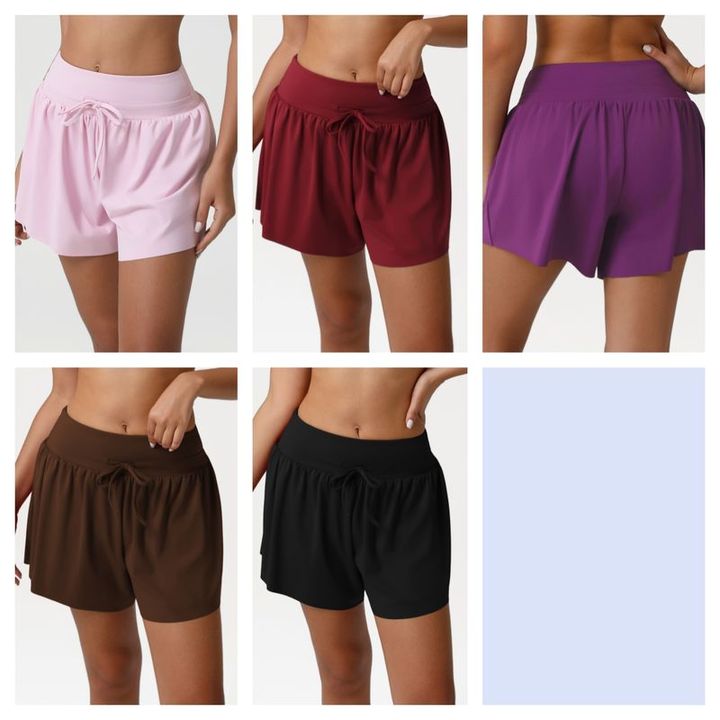 JY Newest Loose Casual Women's Spring Quick-drying Sports Yoga Shorts Drawstring High-waisted Running Dance Gym Shorts for Women