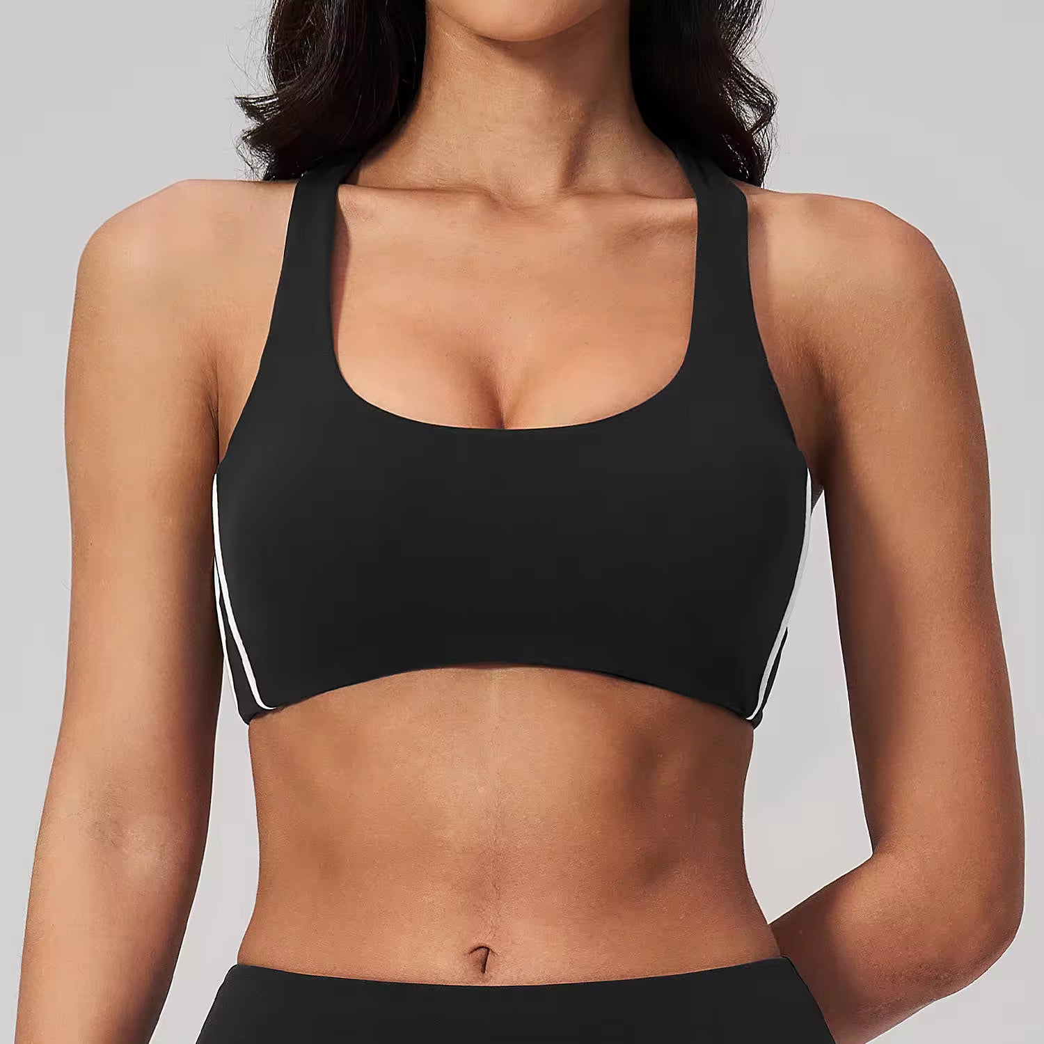 Color-Block High Support Sports Bra