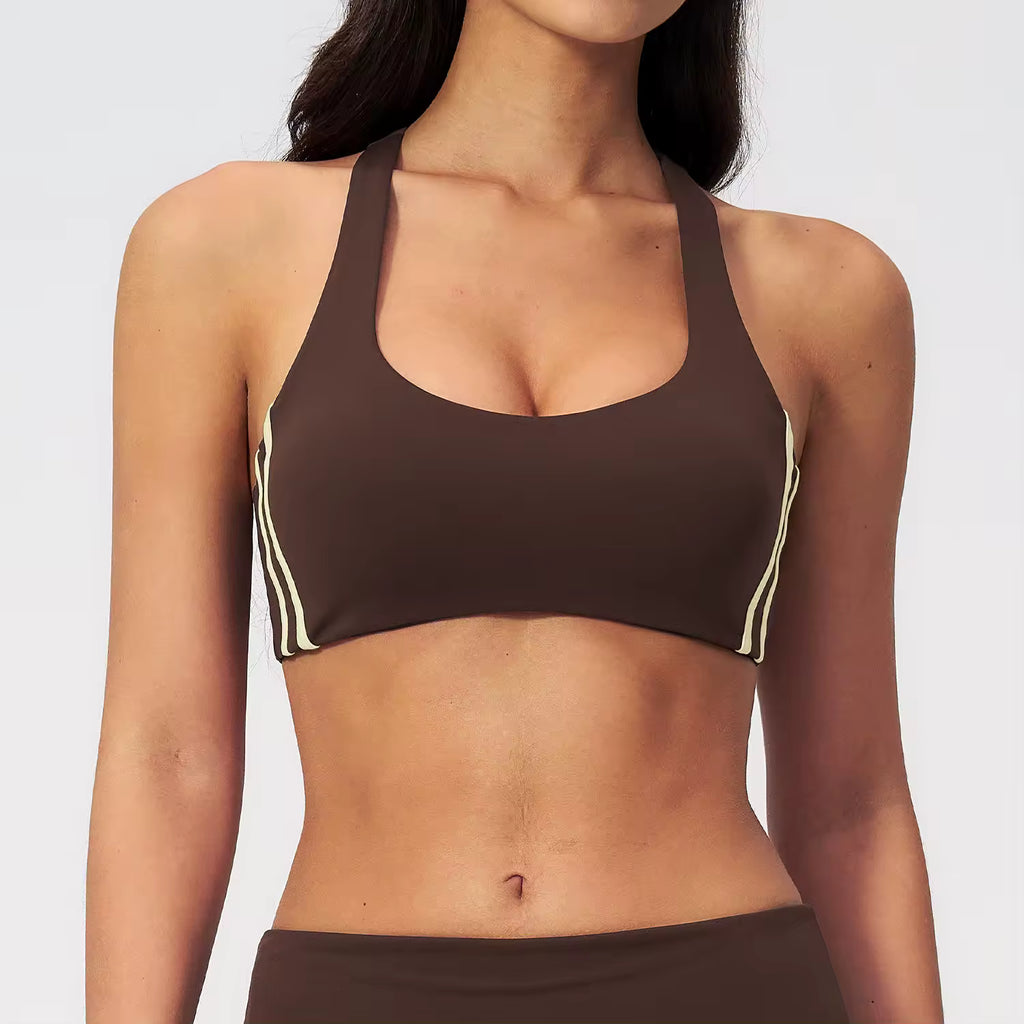 Halter Padded Yoga Crop Top