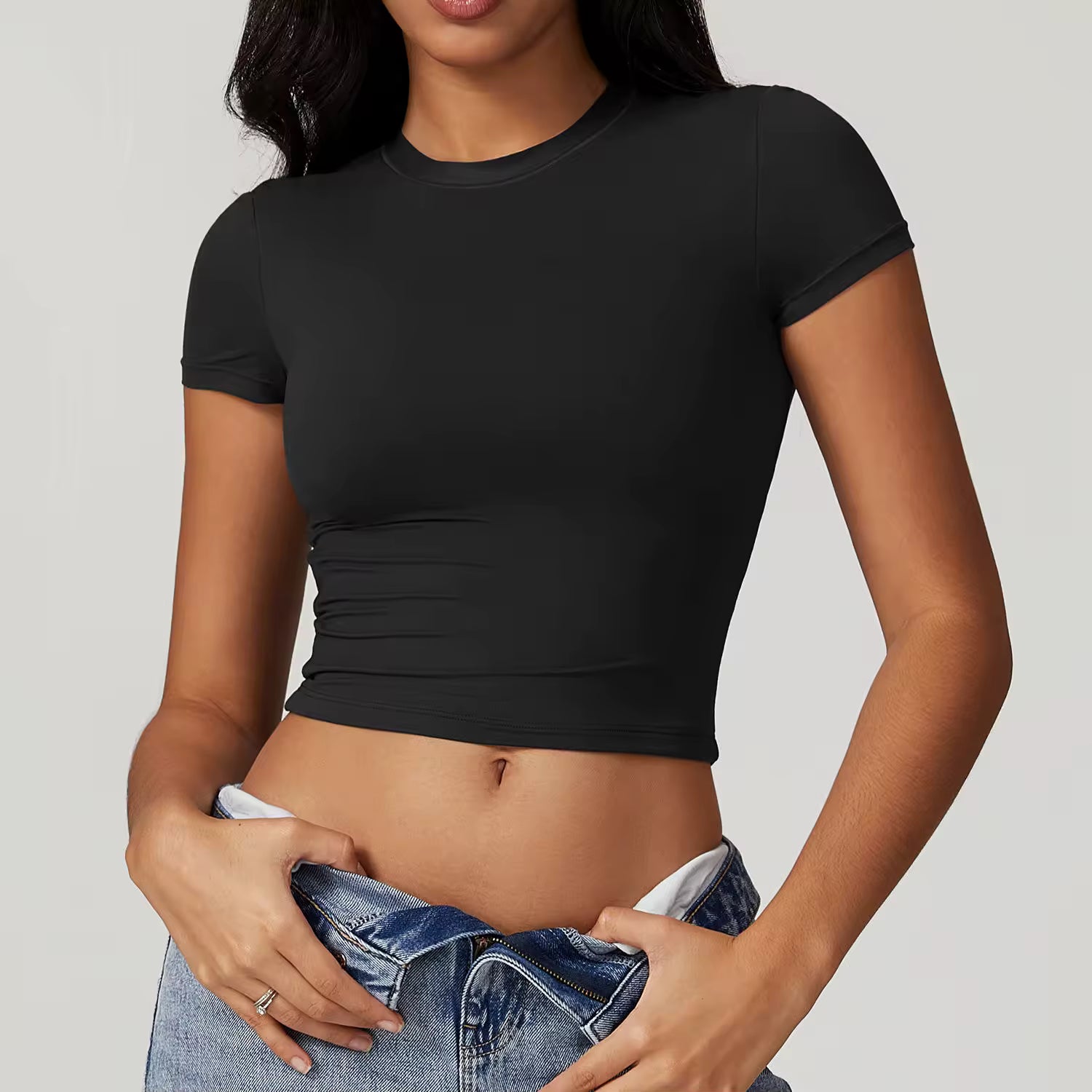 Slim Fit Crop Tee