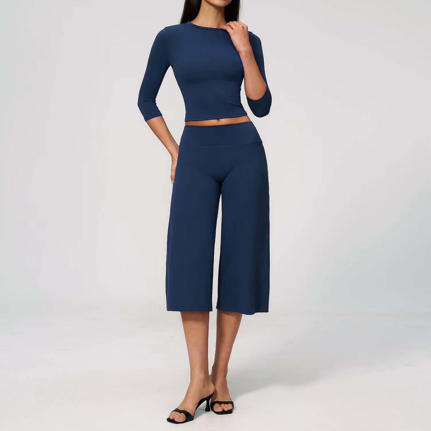 long Sleeve Capri Set