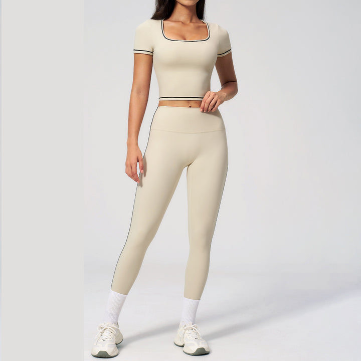 Joyyoung Buttery Soft Brushed Yoga Set Women 2 Piece Set Slim Fit Cropped Gym Outfits Butt Lifting Workout Clothing Activewear