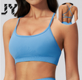 JY OEM/ODM Women's Sports Bra Moisture-wicking & Quick-dry Fabric Breathable & Lightweight Buttery Soft Crisscross Back Yoga Bra
