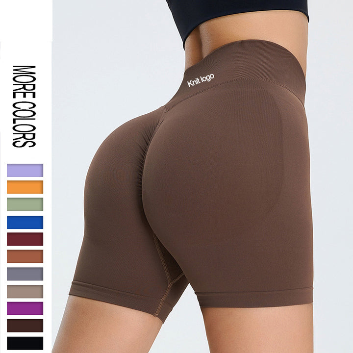 Superior Quality Workout Fitness Scrunch Butt Lifting Women's Seamless Solid Colour Gym Sport Yoga Shorts