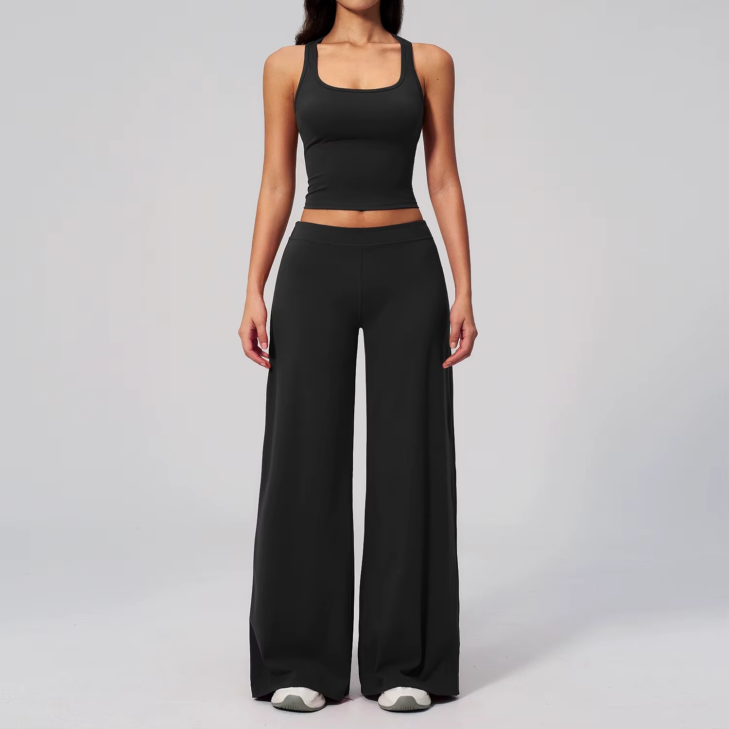 Stand Collar Leggings Set