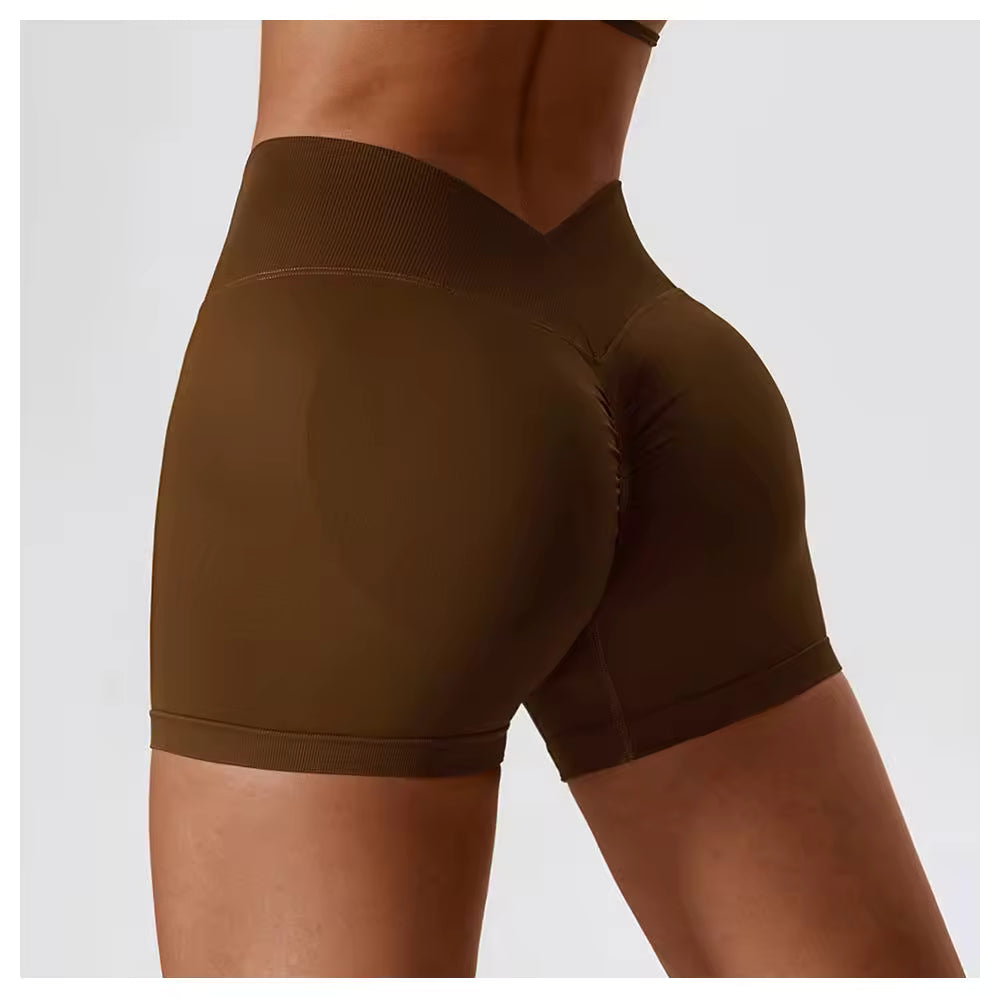 Scrunch High Waist Sports Shorts
