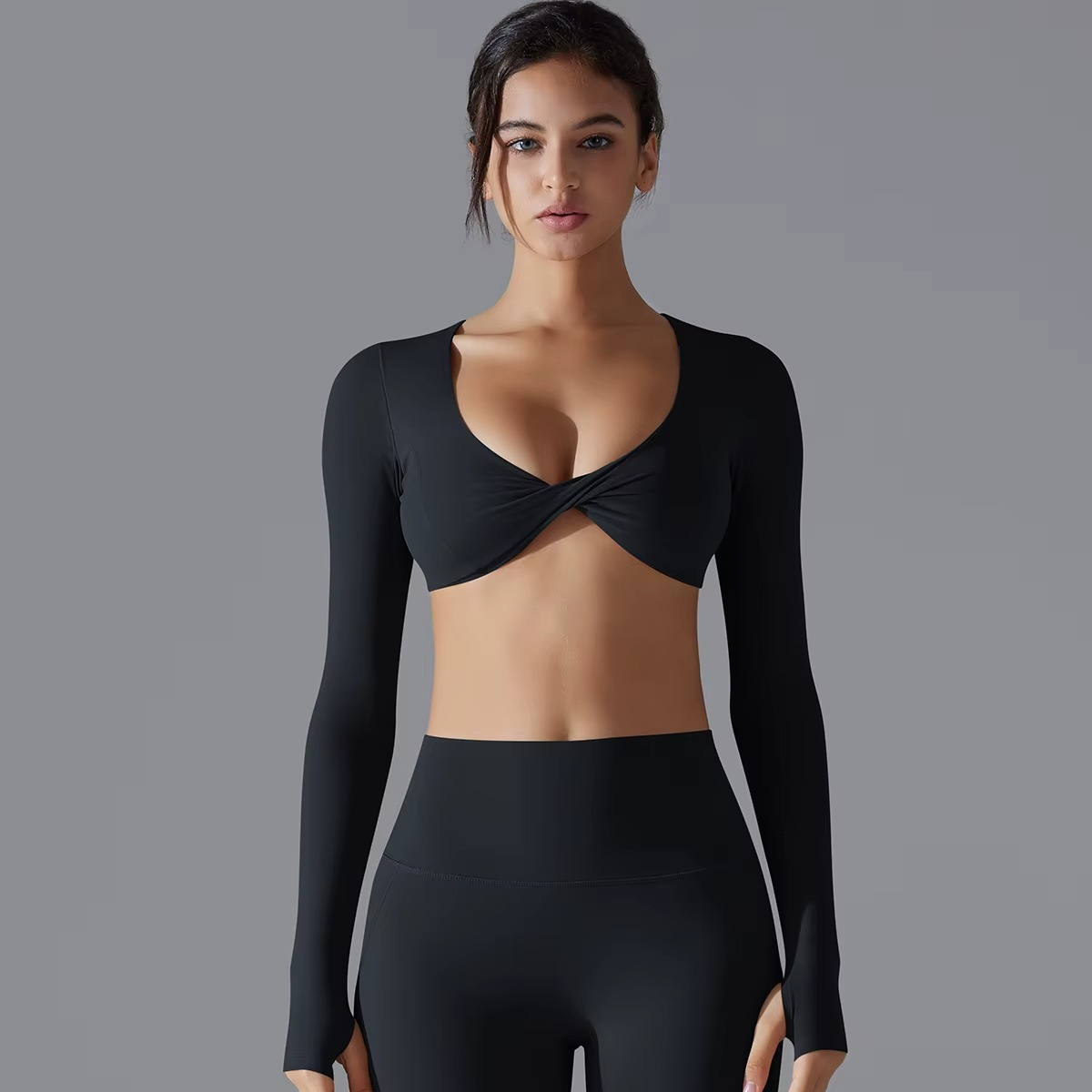 Long Sleeve Crop Top