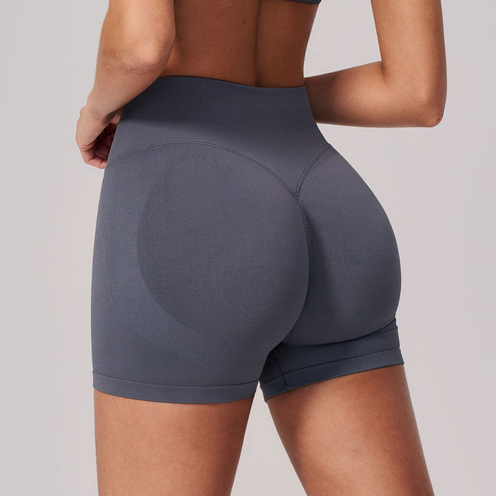JY 2026 New Arrival Seamless High Waist Plus Size Yoga Shorts for Women Butt Lift Tummy Control Breathable Gym & Cycling Shorts