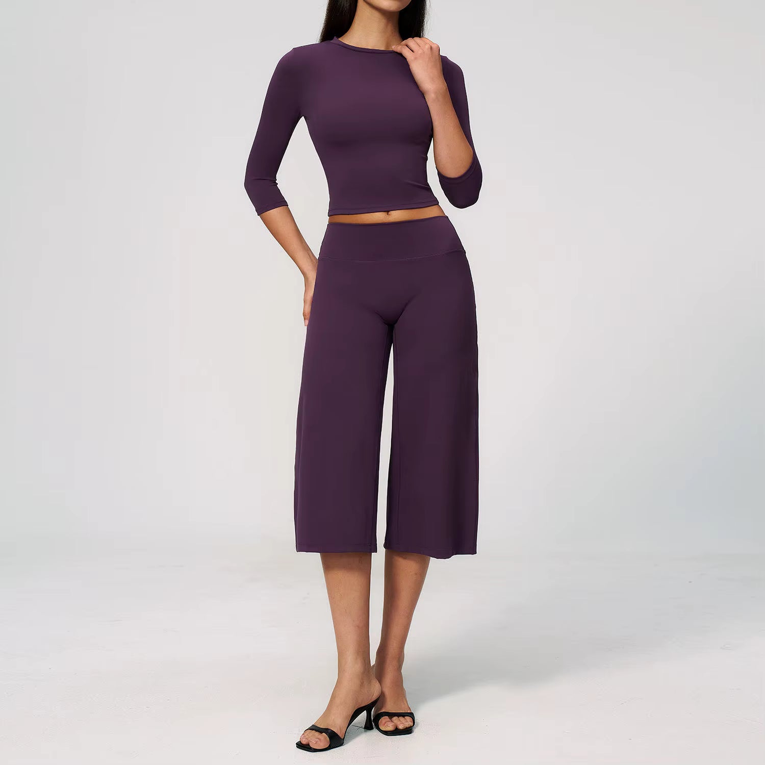 long Sleeve Capri Set