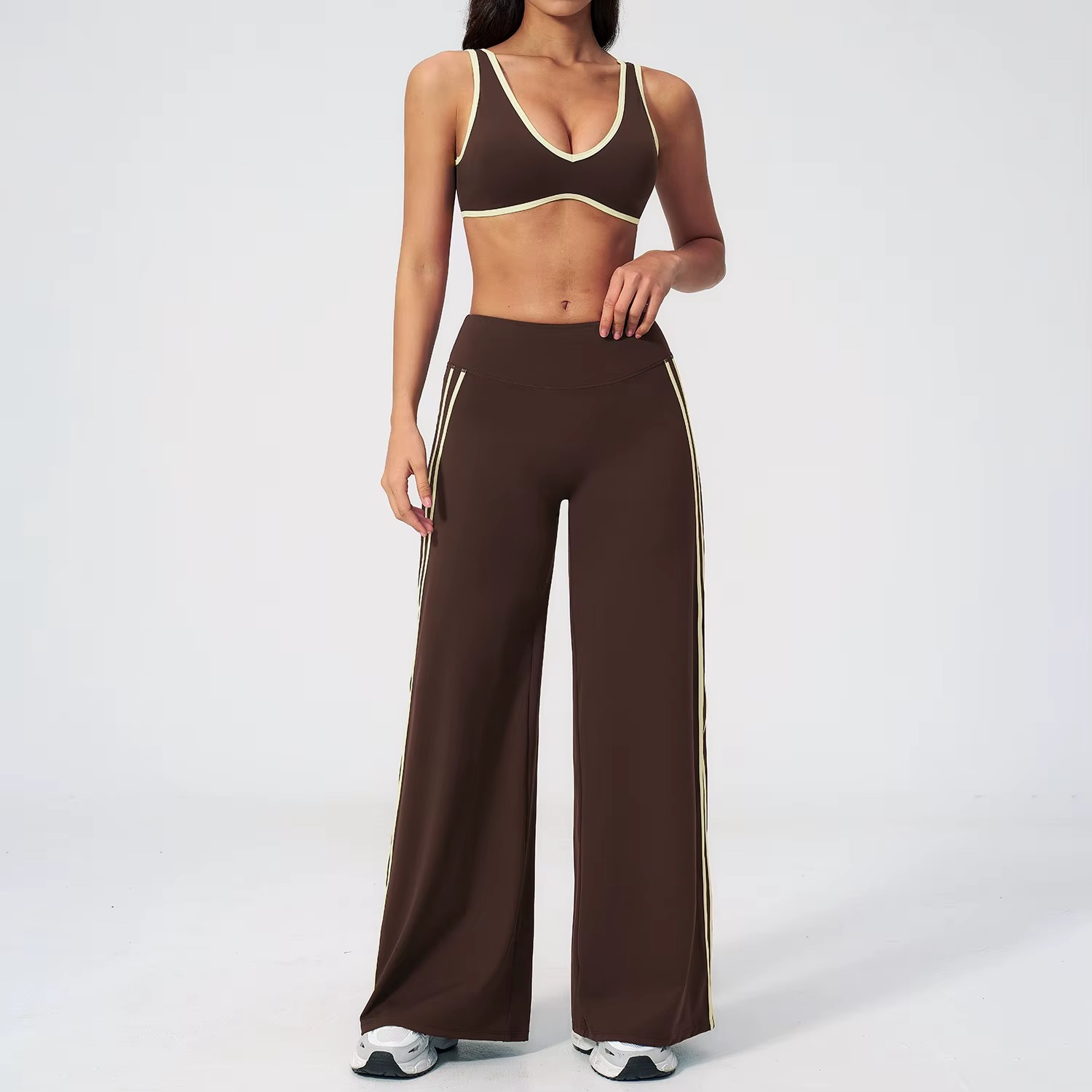 Sports Bra & Flare Pants Set