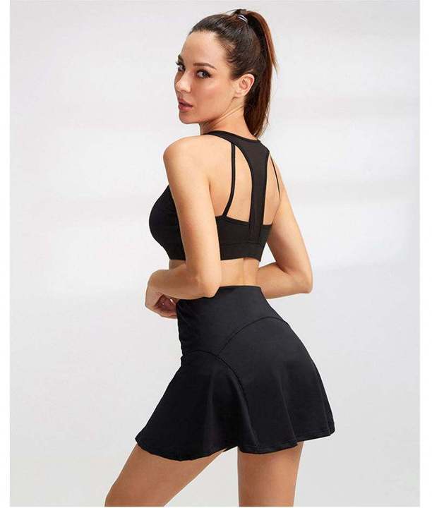 JY New Style Hot Selling Women's Hot Sale Women's Custom Pleated Tennis Skort High Elastic Stretchy Sports Clothing Tennis Wear