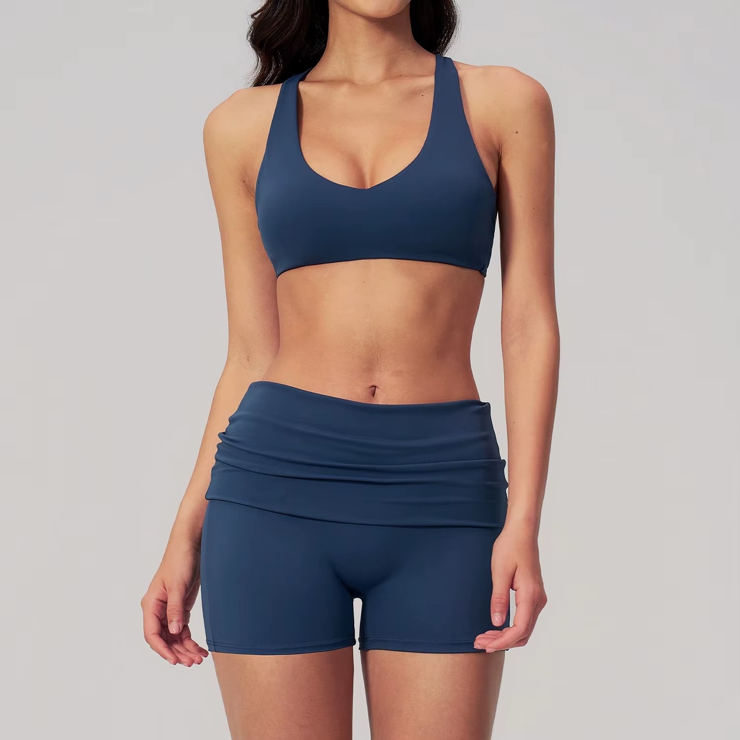 Cross Back Shorts Set