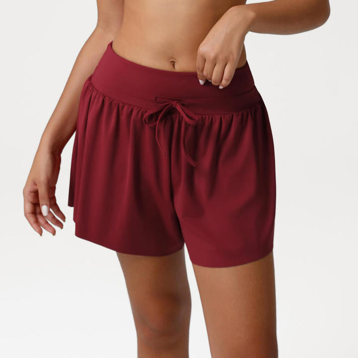 JY Newest Loose Casual Women's Spring Quick-drying Sports Yoga Shorts Drawstring High-waisted Running Dance Gym Shorts for Women
