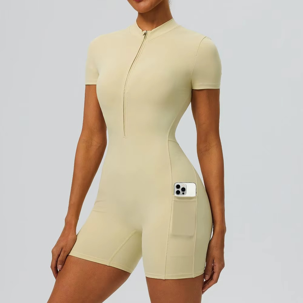 Zip Front Romper