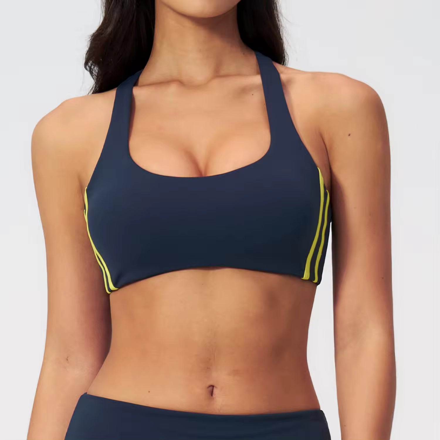 Halter Padded Yoga Crop Top