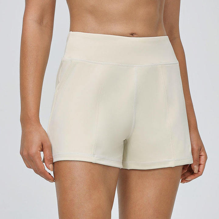 JY 2026 New Arrival Style S-XXL Breathable Butt Scrunch Sports Yoga Shorts High Waist Quick Dry Lightweight Solid Nude Feeling