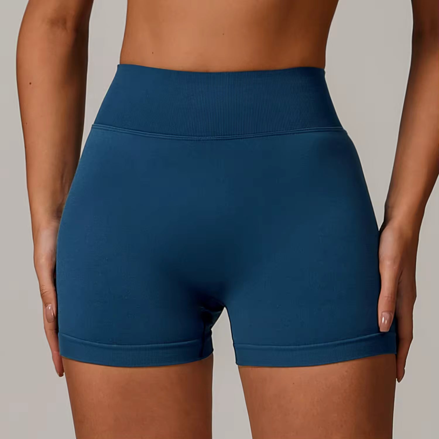 Scrunch High Waist Sports Shorts