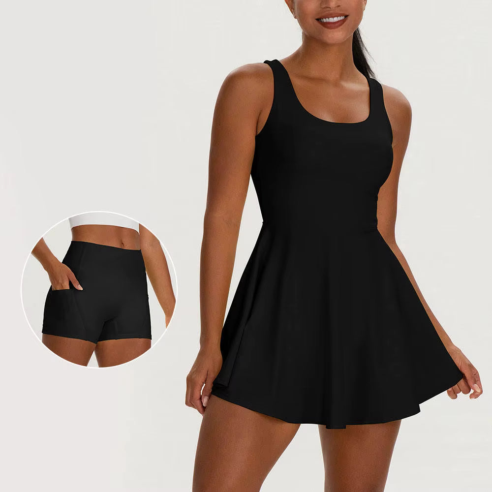 Backless Active Dress Set
