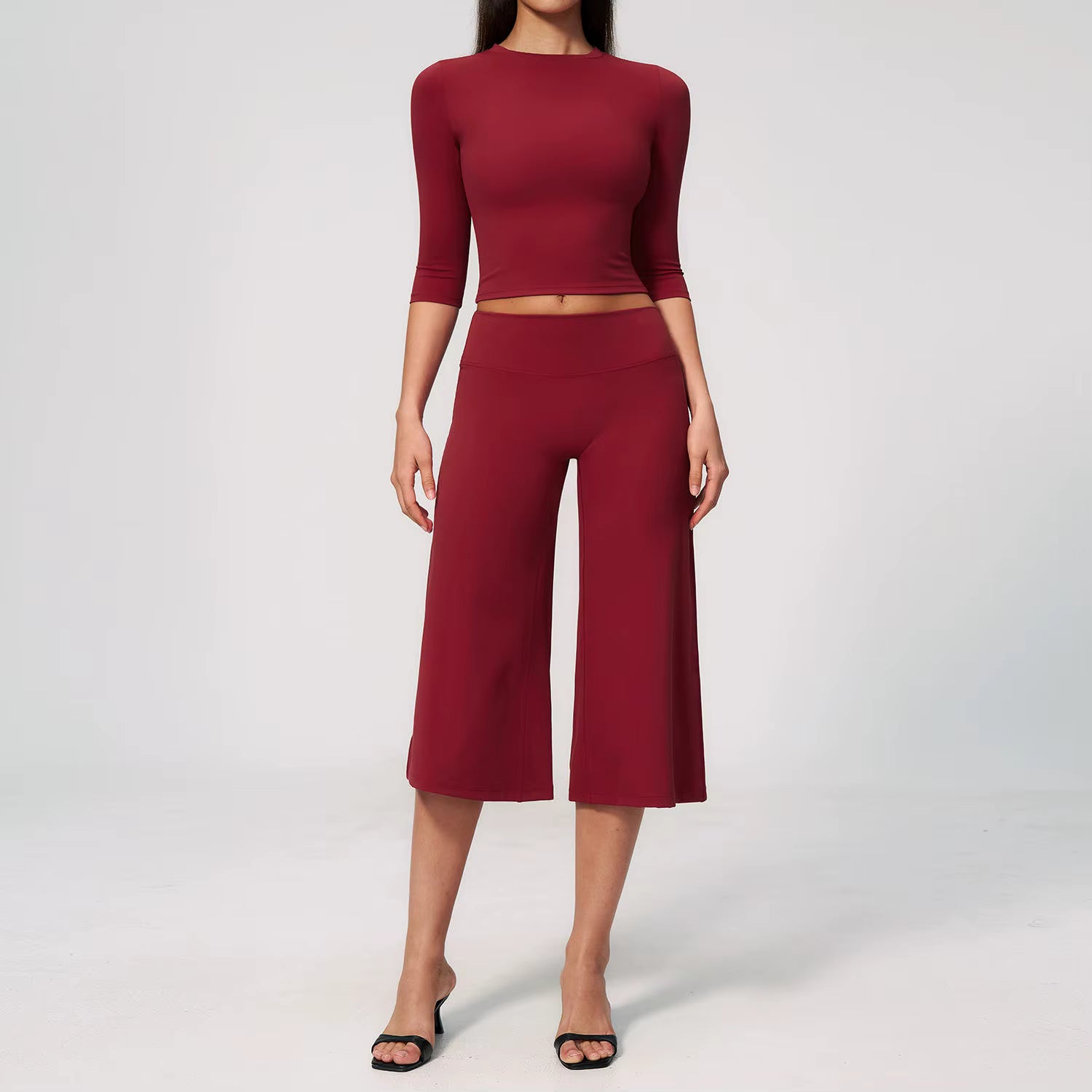 long Sleeve Capri Set