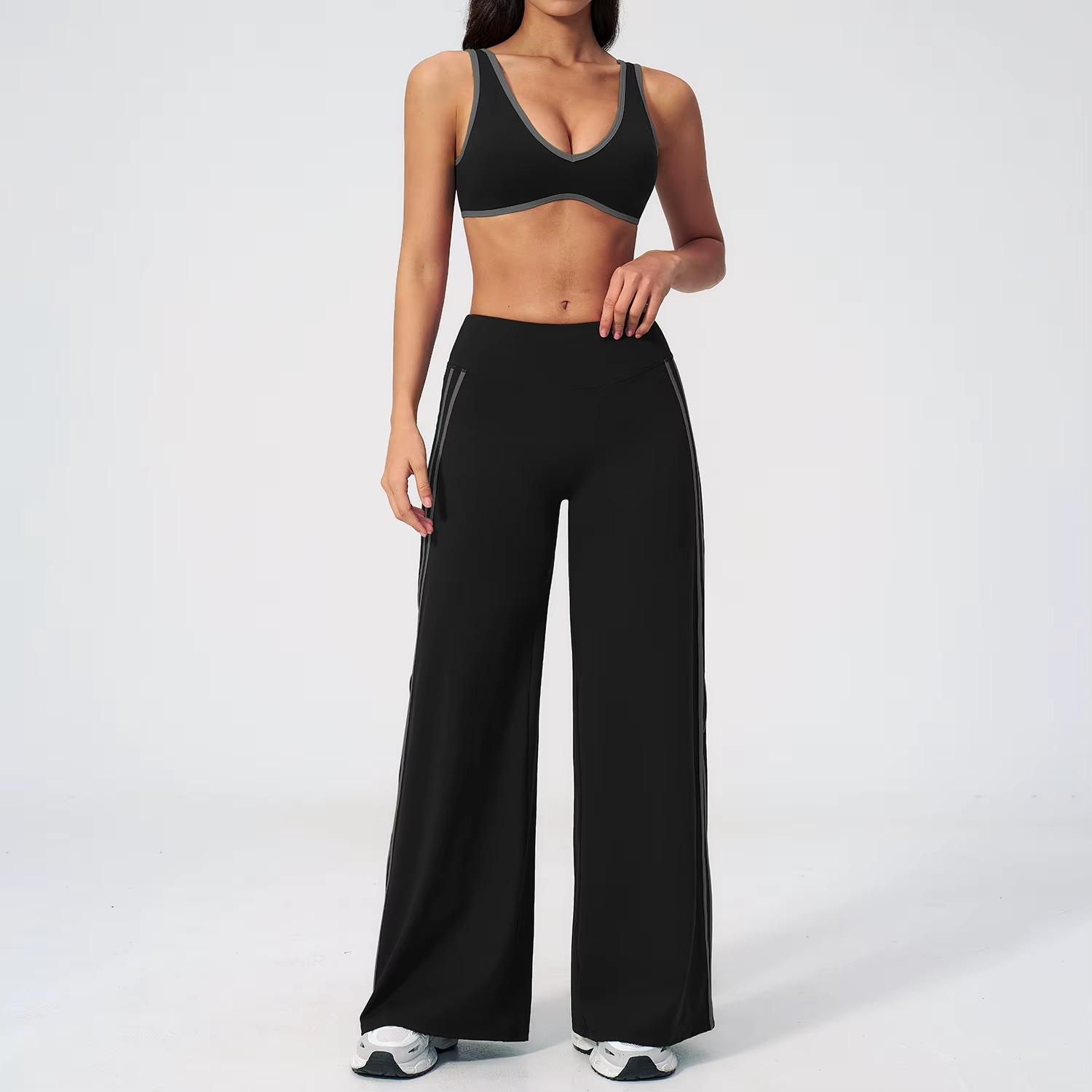 Sports Bra & Flare Pants Set