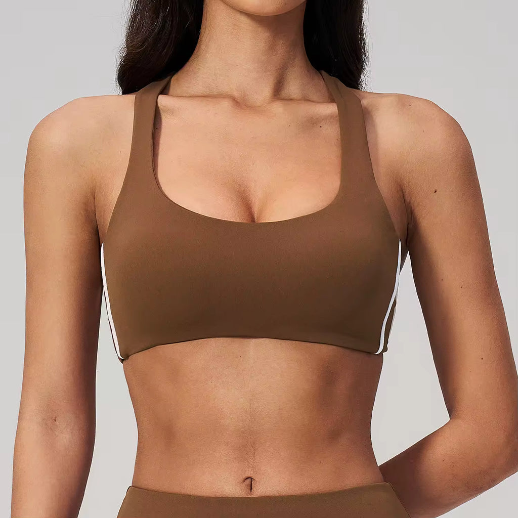 Color-Block High Support Sports Bra