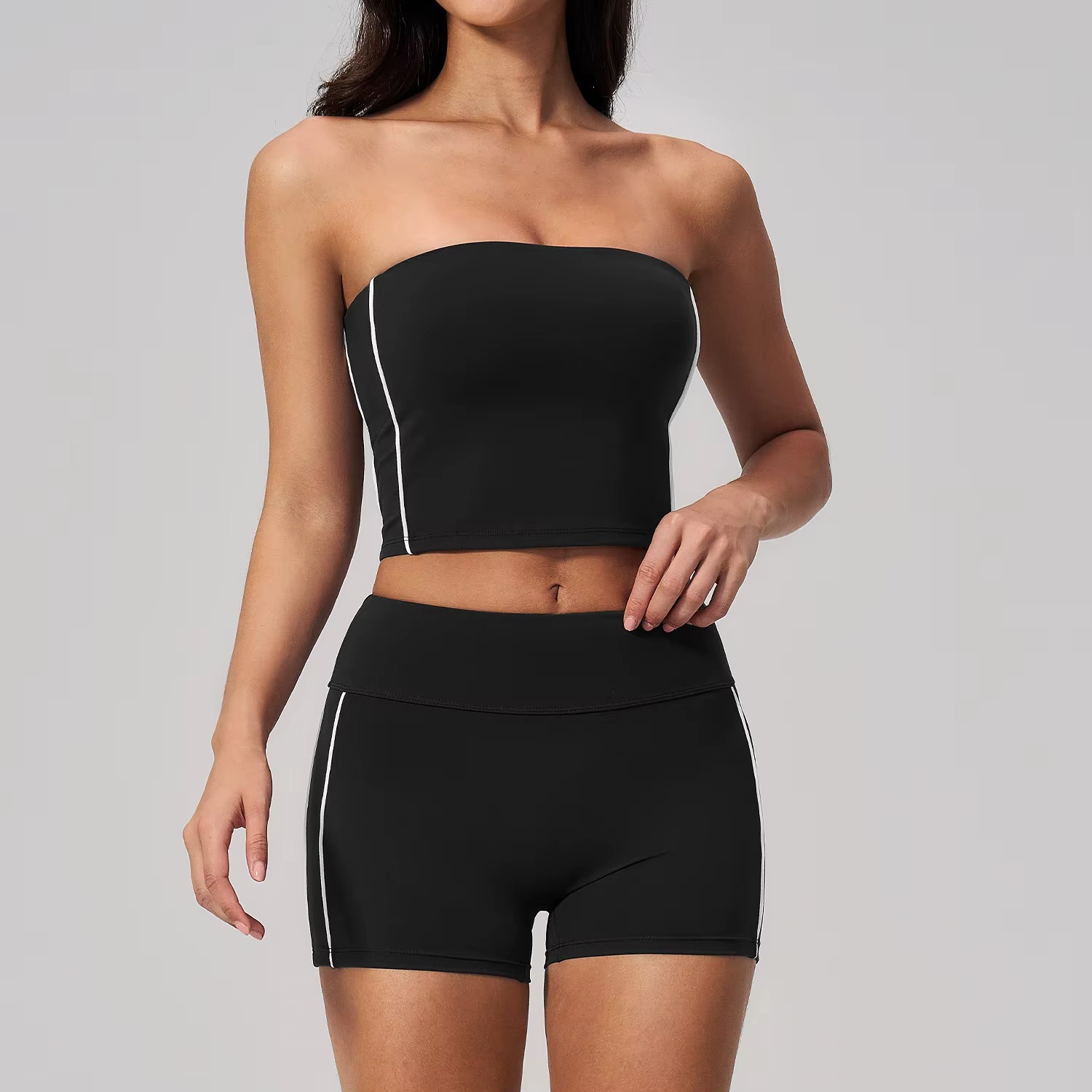 Tube Top Shorts Set