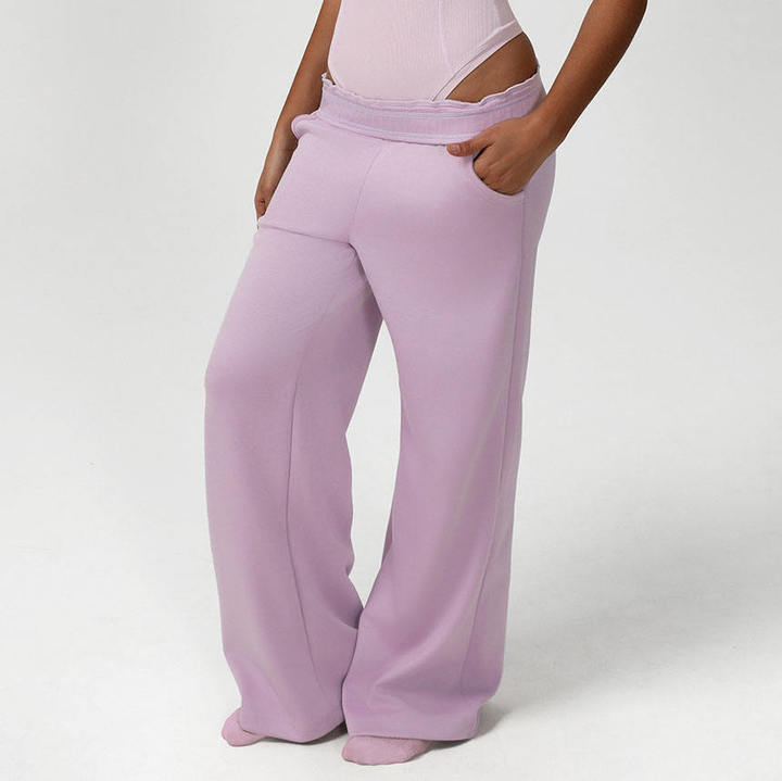 JY Hot Selling New Wide Leg Straight Loose Gym Pants Yoga Dance Loose Gym Sweatpants Women Stretchy Long Pants for Women Workout