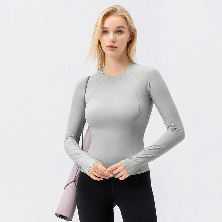 JY 2026 New Spring Summer UPF 50+ Quick-Drying Breathable Gym Clothes Women Round Neck Anti-UV Slim Fit Plus Size Woman Clothes