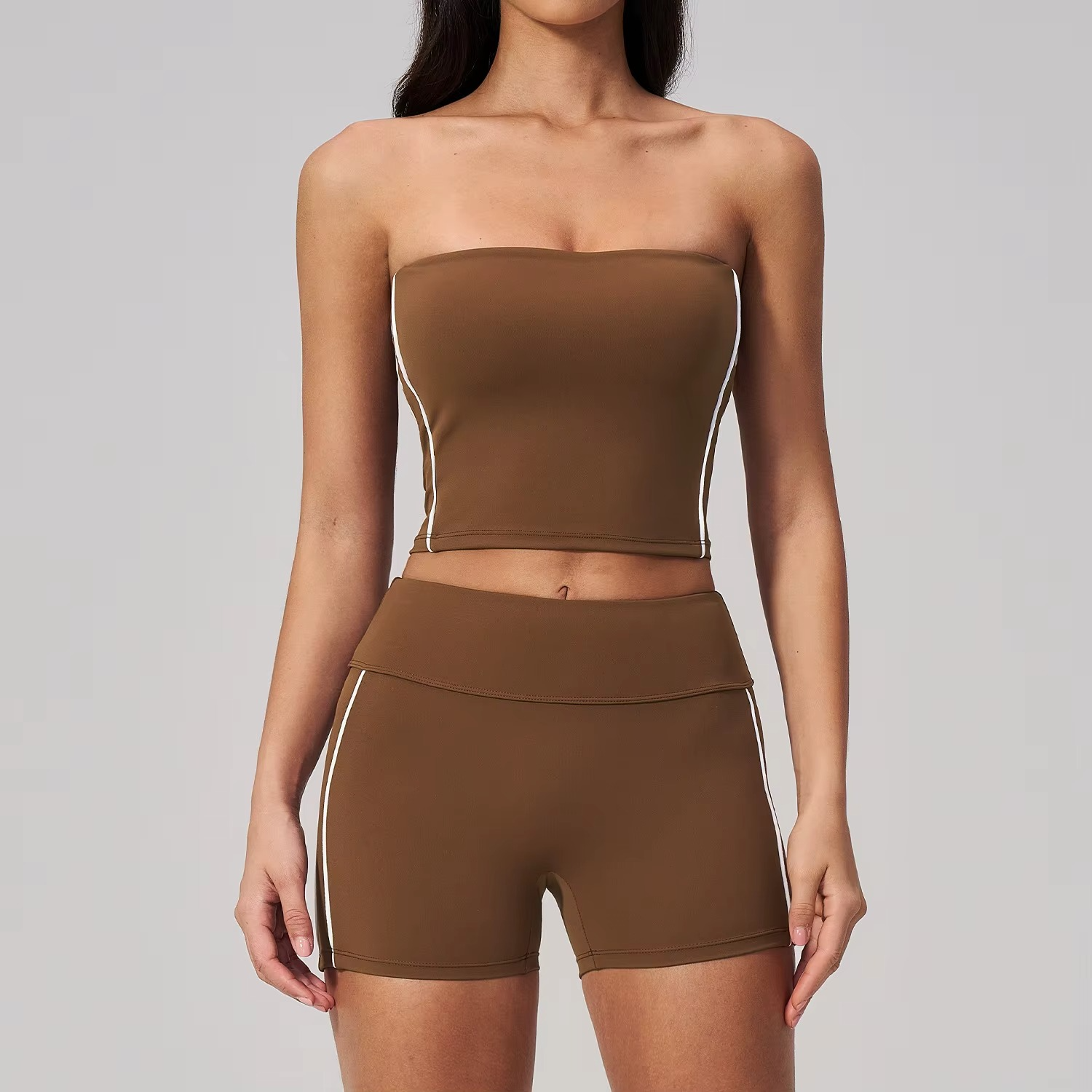 Tube Top Shorts Set