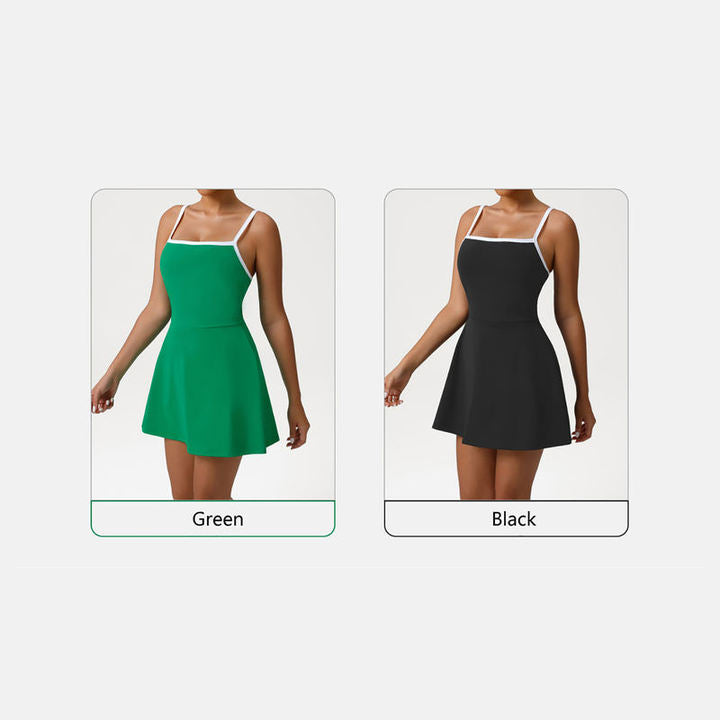 JY New Arrival Custom Logo Sexy Golf Dress Fitness for Sports Dress Fashion Running Dresses Women Quick-Drying Gym Tennis Dress