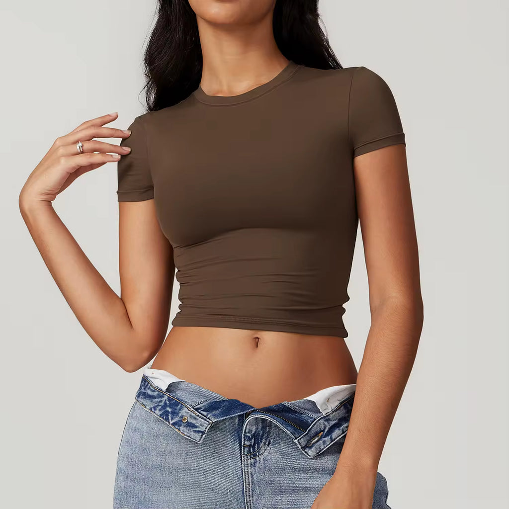 Slim Fit Crop Tee