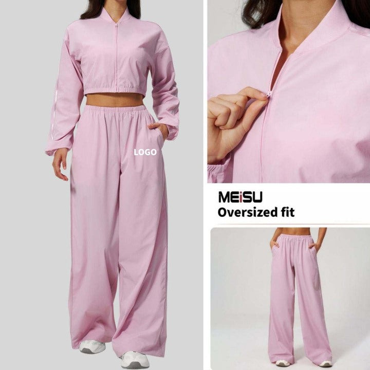 Hot-selling New Arrival Women's Yoga Set: UV-Protective Cropped Top and Quick-Dry Outdoor Workout Pants