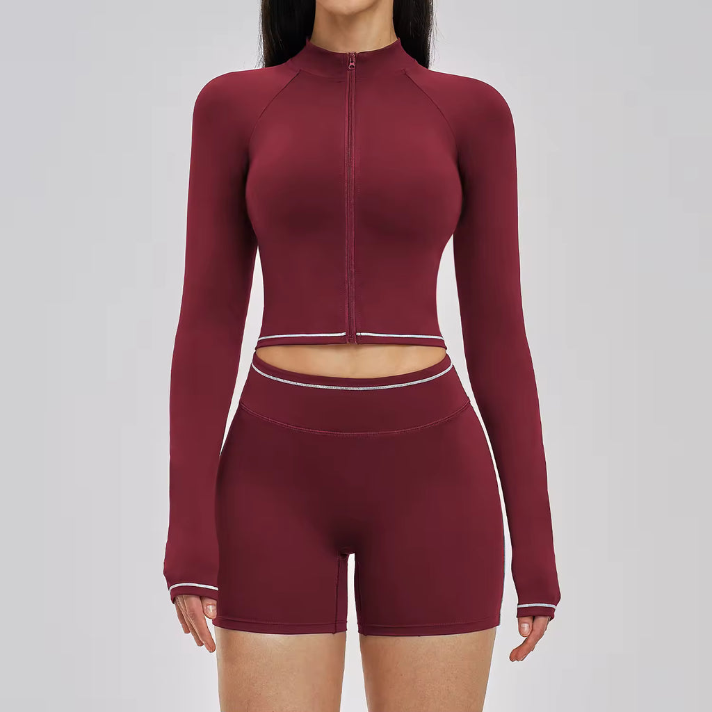 Open Back Jacket Leggings Set